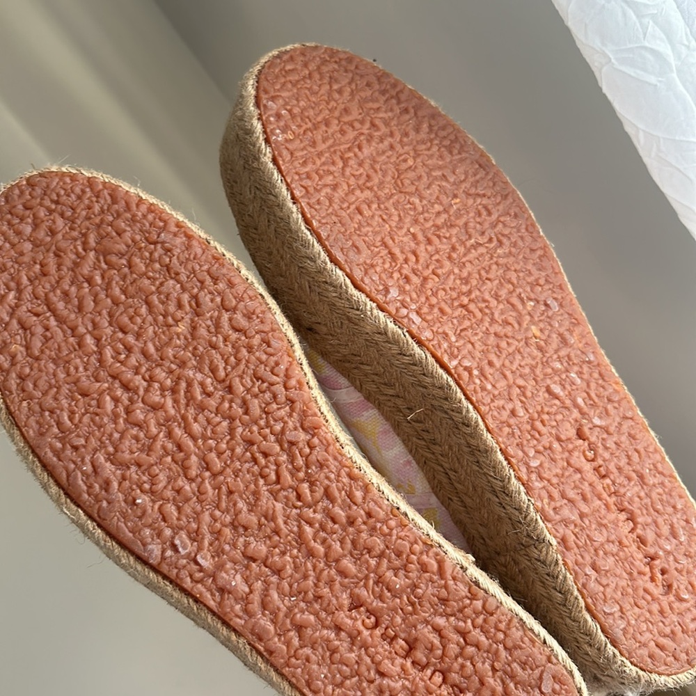 Superga x Loveshackfancy Espadrille Platform Sneaker 2790 Perky Peach no box - Picture 9 of 13